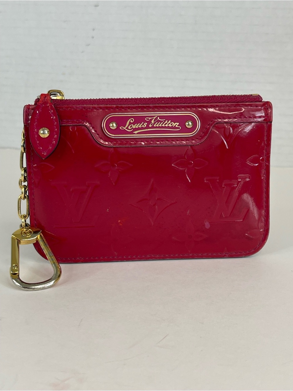 Louis Vuitton Vernis Pochette Cles Card Case